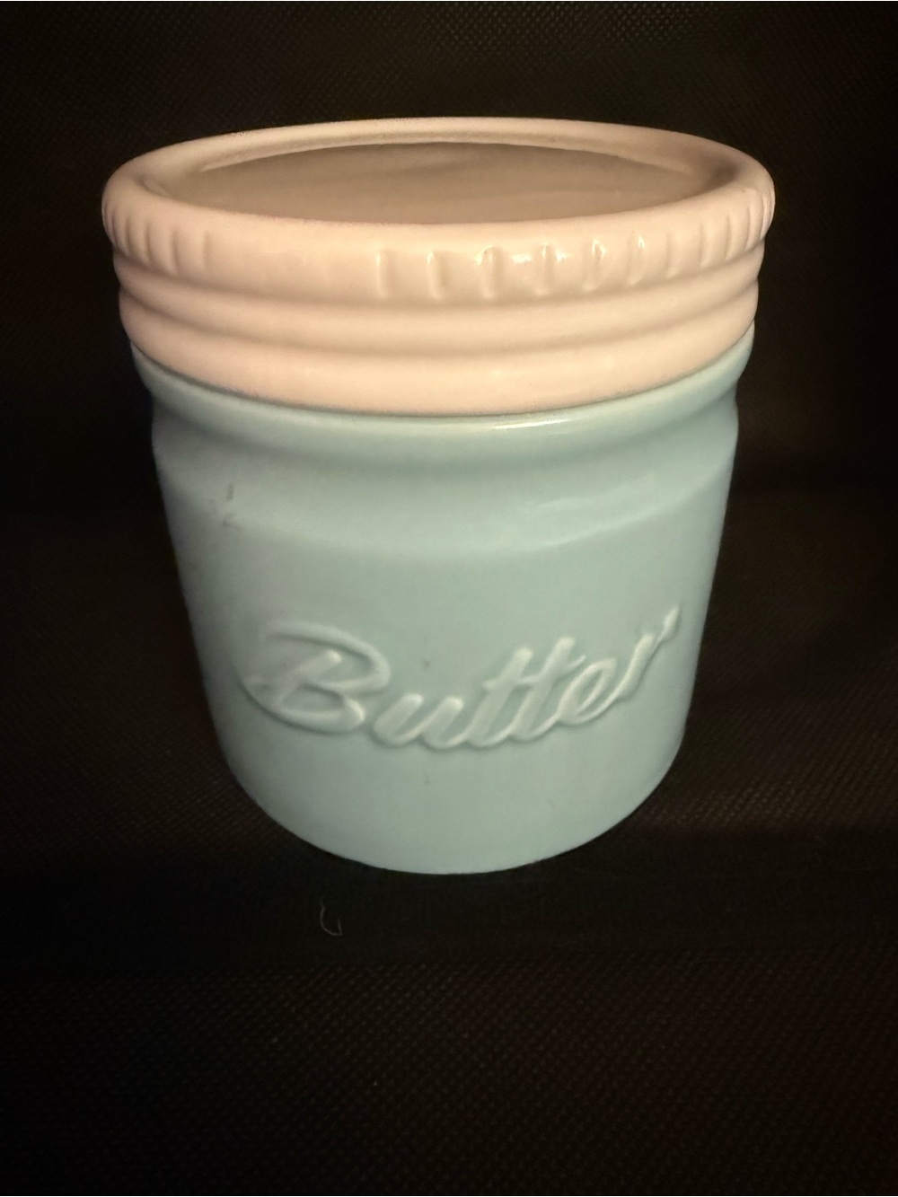 Butter Crock Water Seal Method Porcelain Jar Countertop Tabletop Container #UBG